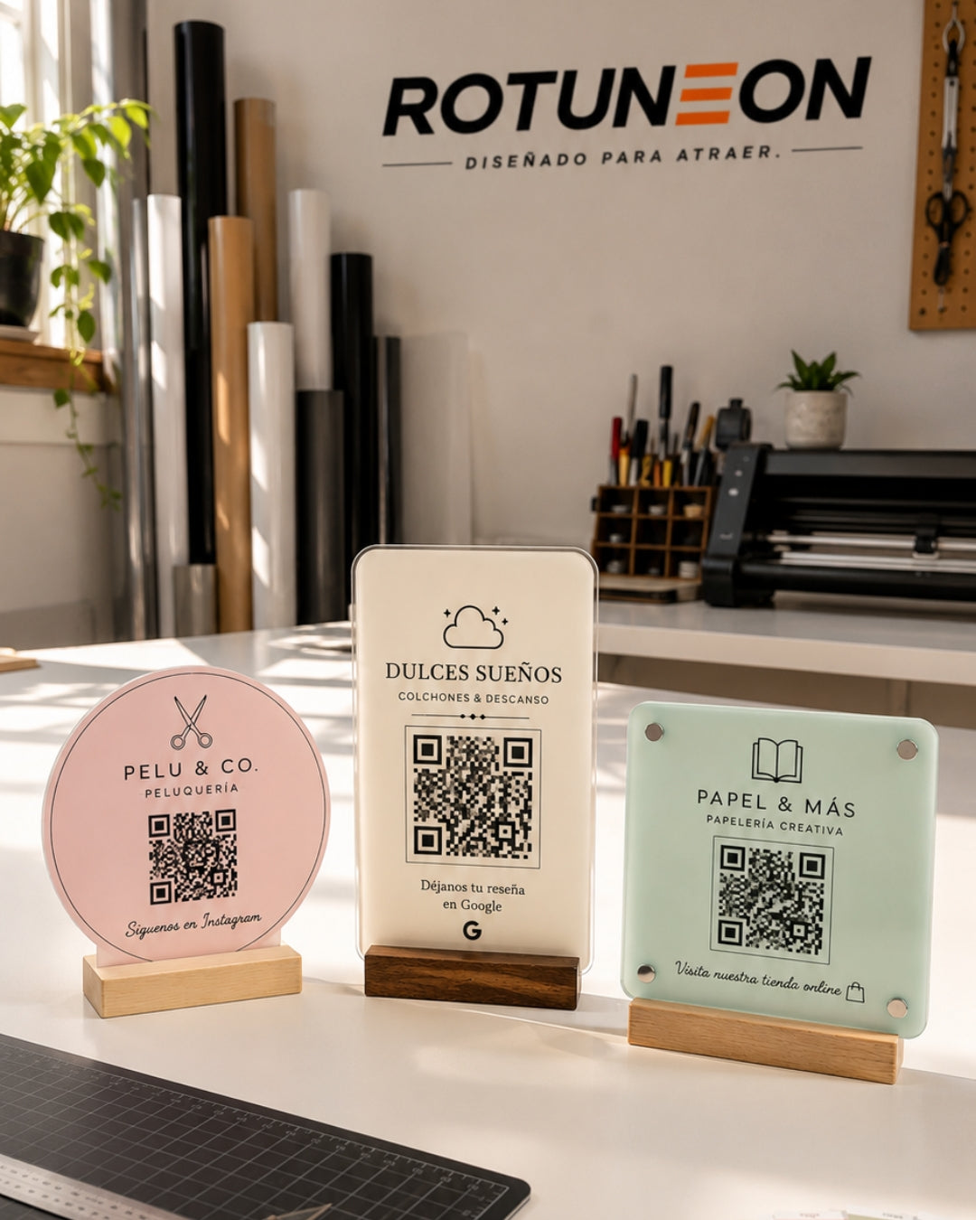 PLACA QR PERSONALIZADA PARA NEGOCIOS